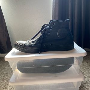 All black high top converse!